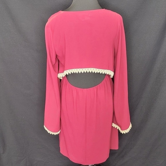 NWT Umgee Long Sleeve Open Back Dress S - Picture 8 of 11